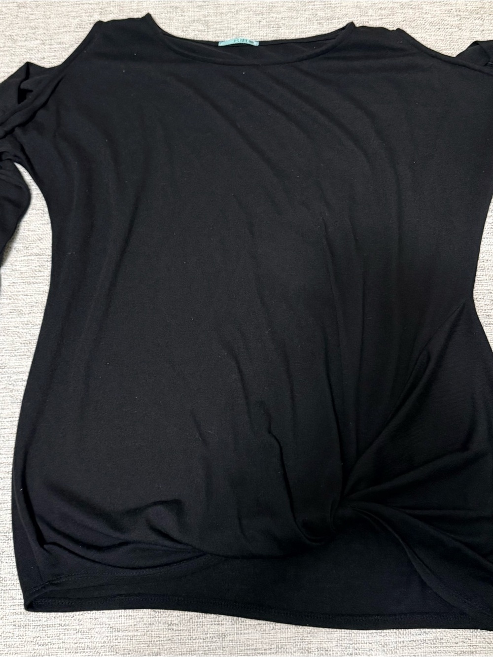 Black Women’s Twist-Hem Top -